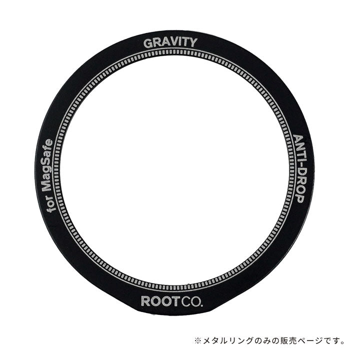 ROOT CO.  GRAVITY METAL RING for MagSafe(ブラック)