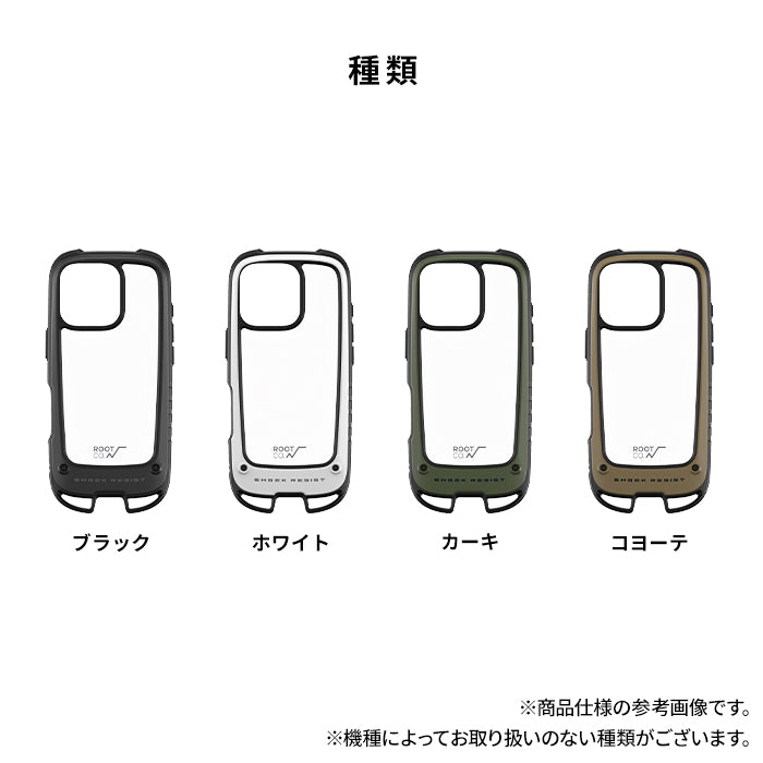 [iPhone 16/16 Pro専用]ROOT CO. GRAVITY Shock Resist Case +Hold.