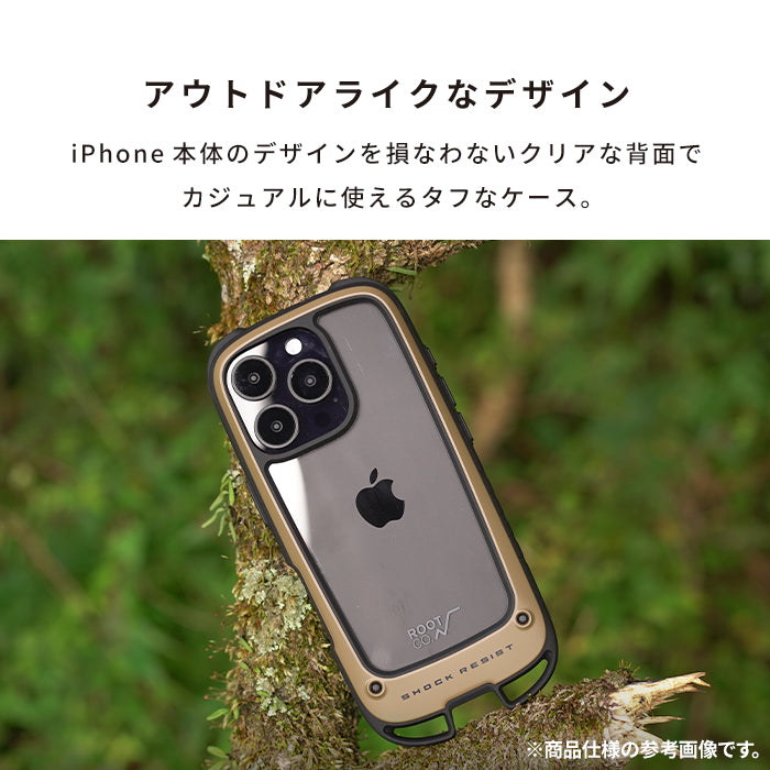 [iPhone 16/16 Pro専用]ROOT CO. GRAVITY Shock Resist Case +Hold.