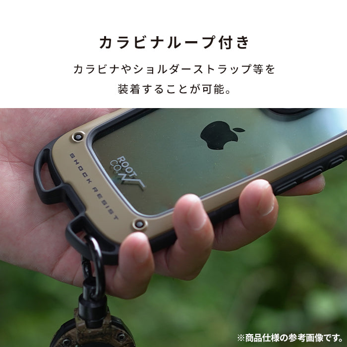 [iPhone 16/16 Pro専用]ROOT CO. GRAVITY Shock Resist Case +Hold.