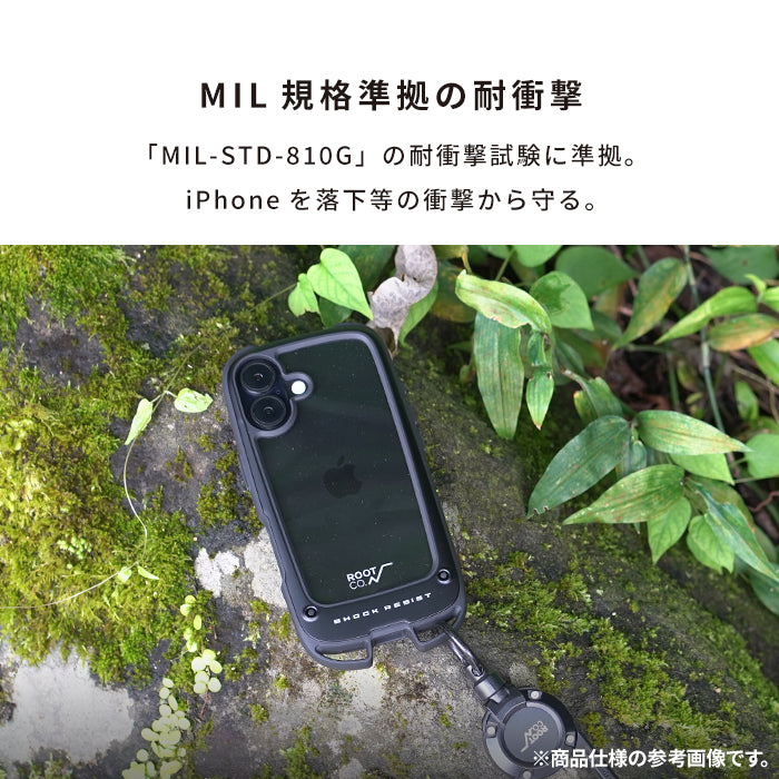 [iPhone 16/16 Pro専用]ROOT CO. GRAVITY Shock Resist Case +Hold.