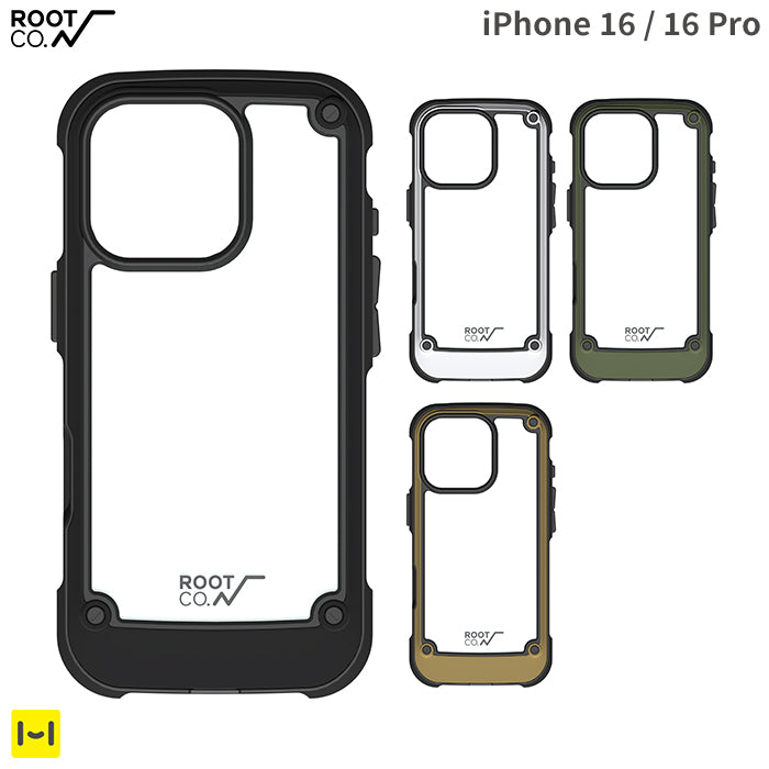 [iPhone 16/16 Pro専用]ROOT CO. GRAVITY Shock Resist Tough & Basic Case.