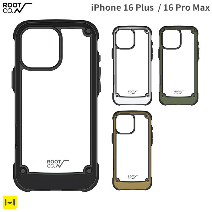 [iPhone 16 Plus/16 Pro Max専用]ROOT CO. GRAVITY Shock Resist Tough & Basic Case.