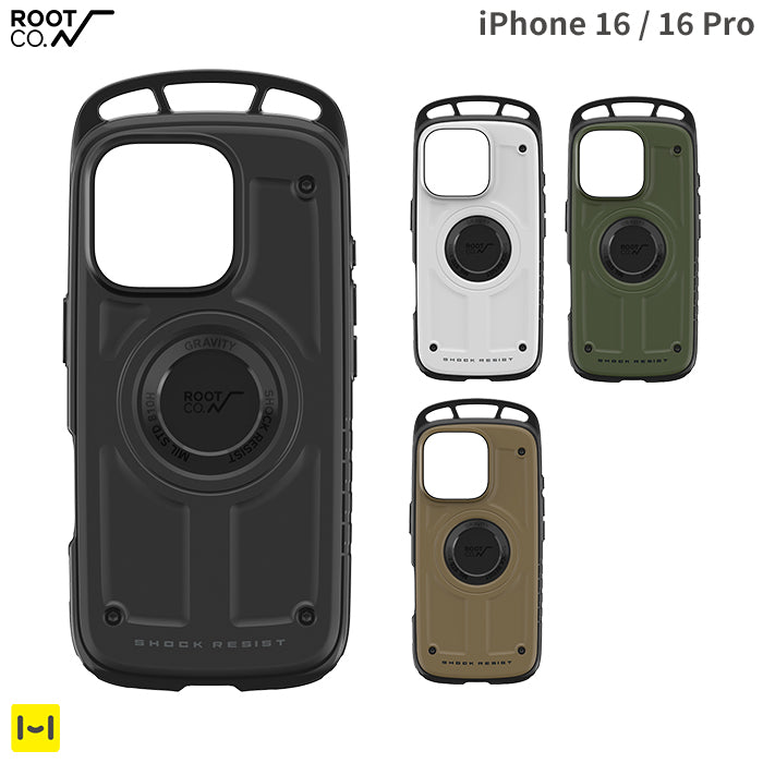 [iPhone 16/16 Pro専用]ROOT CO. GRAVITY Shock Resist Case Pro.