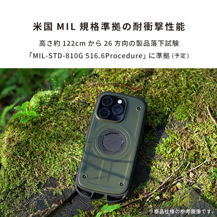 [iPhone 16/16 Pro専用]ROOT CO. GRAVITY Shock Resist Case Rugged.