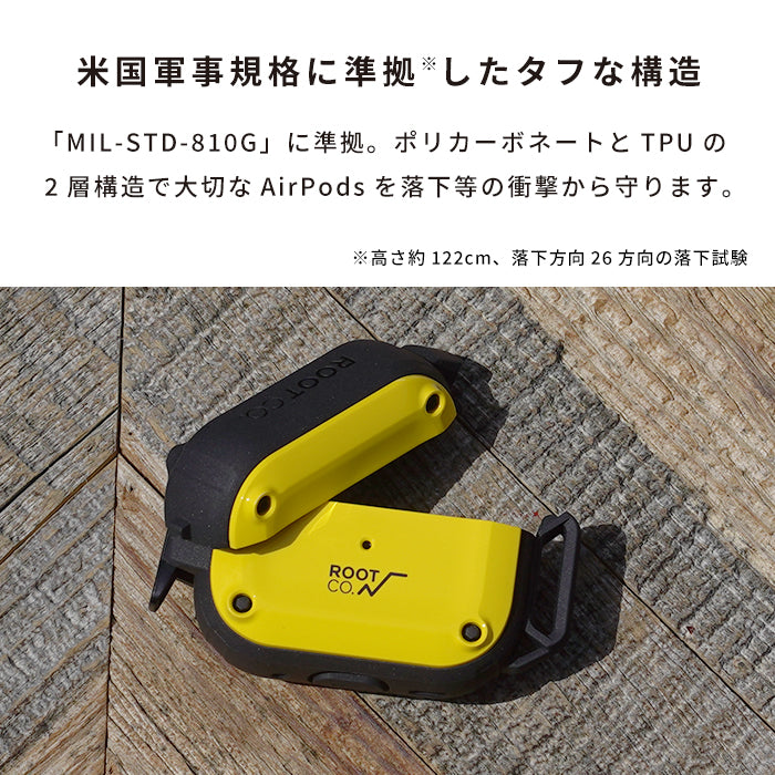 [AirPods Pro(第2/1世代)専用]ROOT CO. GRAVITY Shock Resist Case Pro. for AirPods