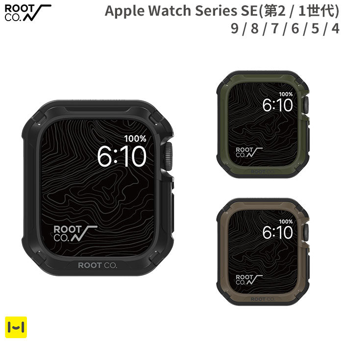 [Apple Watch Series 9/SE(第2/1世代)/8/7/6/5/4 (40-41mm / 44-45mm)専用]ROOT CO. GRAVITY Shock Resist case for Apple Watch