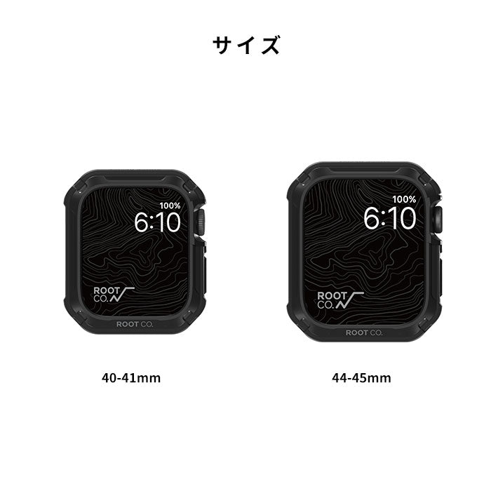 [Apple Watch Series 9/SE(第2/1世代)/8/7/6/5/4 (40-41mm / 44-45mm)専用]ROOT CO. GRAVITY Shock Resist case for Apple Watch