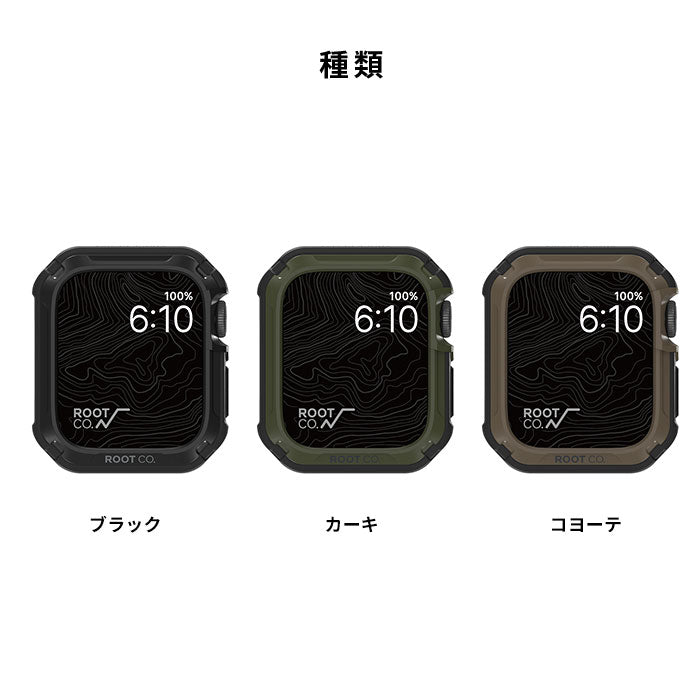 [Apple Watch Series 9/SE(第2/1世代)/8/7/6/5/4 (40-41mm / 44-45mm)専用]ROOT CO. GRAVITY Shock Resist case for Apple Watch