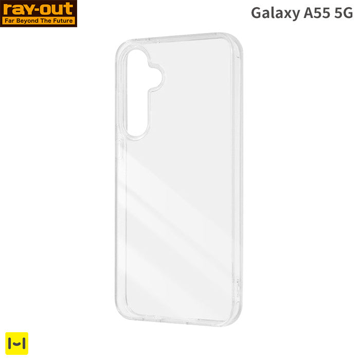 [Galaxy A55 5G専用]ray-out レイ・アウト ハイブリッドケース(クリア)