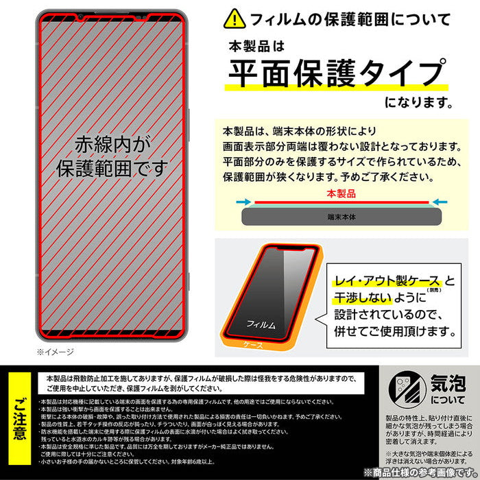 Xperia 1 VI専用]ray-out レイ・アウト 画面保護ガラスフィルム 10H(光沢)