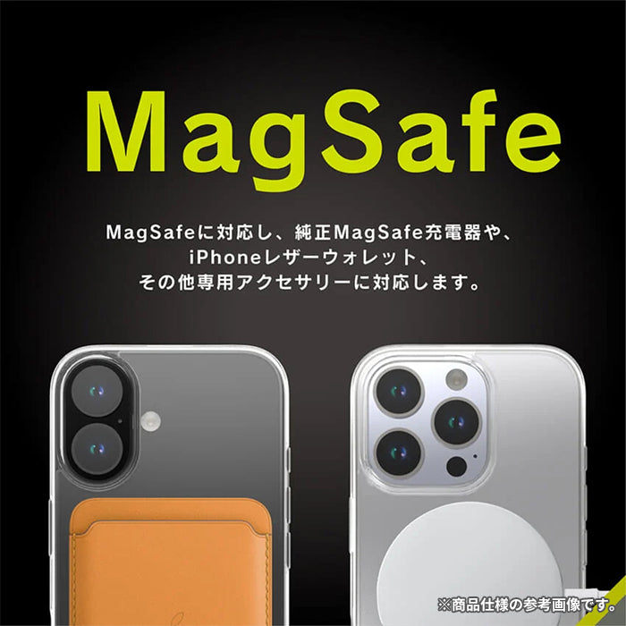 [iPhone 16専用]Simplism シンプリズム [Turtle]MagSafe対応 ハイブリッドケース(クリア/ホワイト)