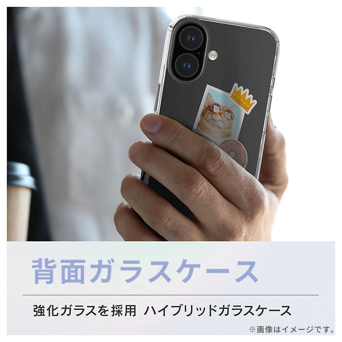 [iPhone 16専用]Simplism+amulet シンプリズムアミュレット [GLASSICA Beauty]背面ガラスケース(クリア)