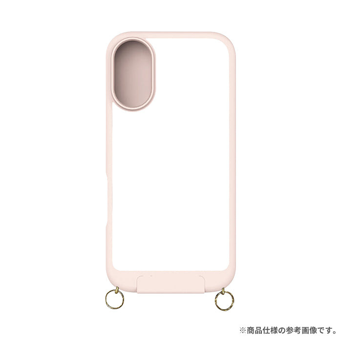 [iPhone 16専用]Simplism+amulet シンプリズムアミュレット [Vertical Flip]ストラップリング付き 縦開き背面クリアフリップケース