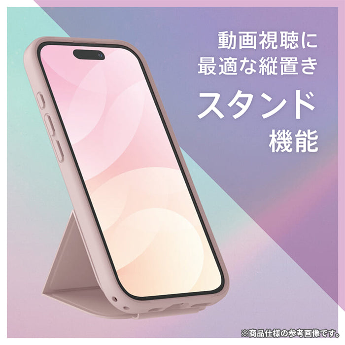 [iPhone 16専用]Simplism+amulet シンプリズムアミュレット [Vertical Flip]ストラップリング付き 縦開き背面クリアフリップケース