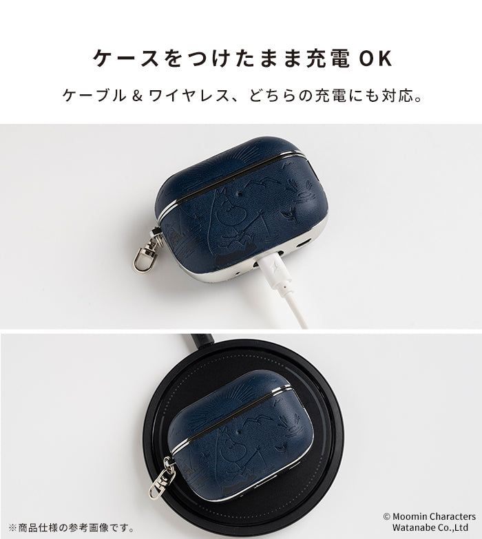 [AirPods Pro(第2/1世代)専用]ムーミン カラビナ付きケース