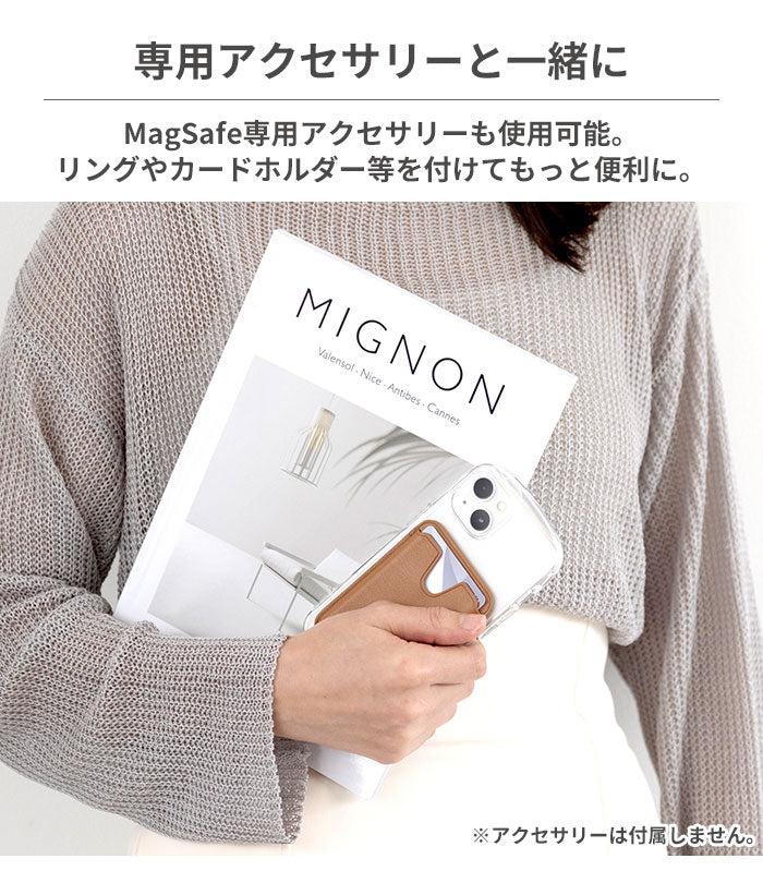 [iPhone 15/15 Pro/15 Plus/15 Pro Max/14/14 Pro/14 Plus/13/13 Pro専用]iFace Look in Clear Hybrid Magneticケース(クリア)