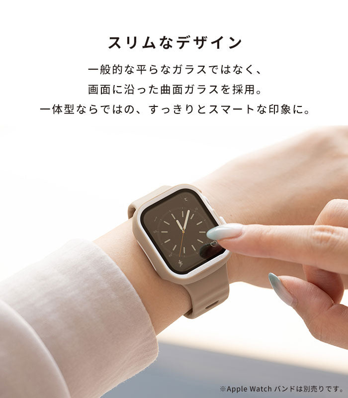 Apple Watch Series 9/8/7(41mm/45mm)/SE(第2/1世代)/6/5/4(40mm/44mm)専用]iFace  Reflection強化ガラス一体型ケース