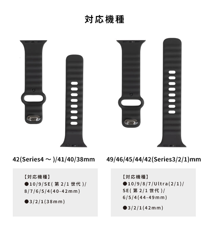 [Apple Watch Series 10/9/SE(第2/1世代)/8/7/6/5/4(40-42mm)/3/2/1(38mm)/10/9/8/7/Ultra(2/1)/SE(第2/1世代)/6/5/4(44-49mm)/3/2/1(42mm)専用]iFace Reflectionシリコンバンド