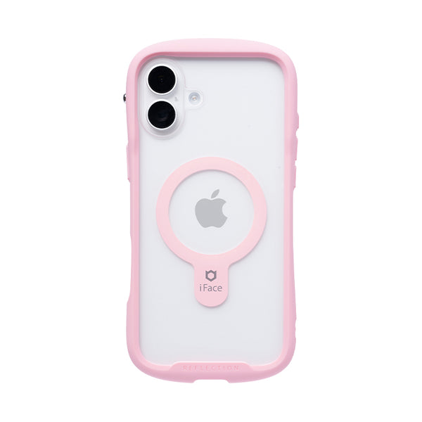 [iPhone16Plusケース]iFace Reflection / Reflection Neo強化ガラスクリアケース サクラピンク