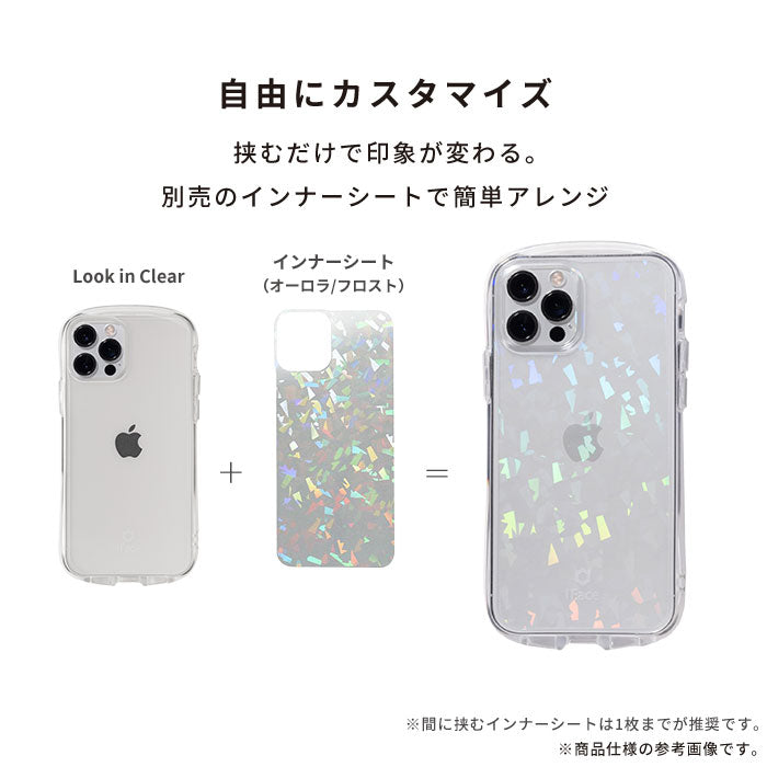 [iPhone 16/16 Pro/16 Plus/16 Pro Max専用]iFace Look in Clearケース(クリア/ラメ)