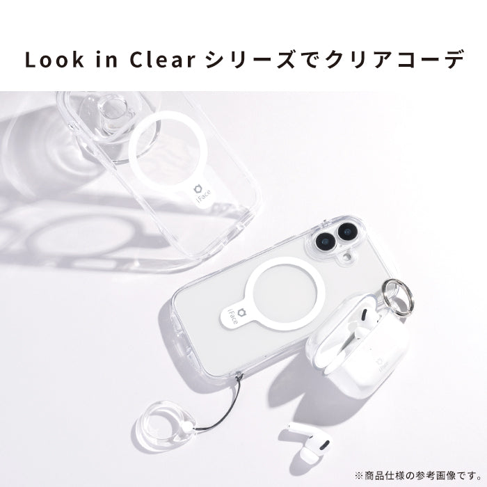 【iPhone 16/16 Pro/16 Plus/16 Pro Max/15/14/13専用】iFace Look in Clear Hybrid MagSynqケース(クリア)