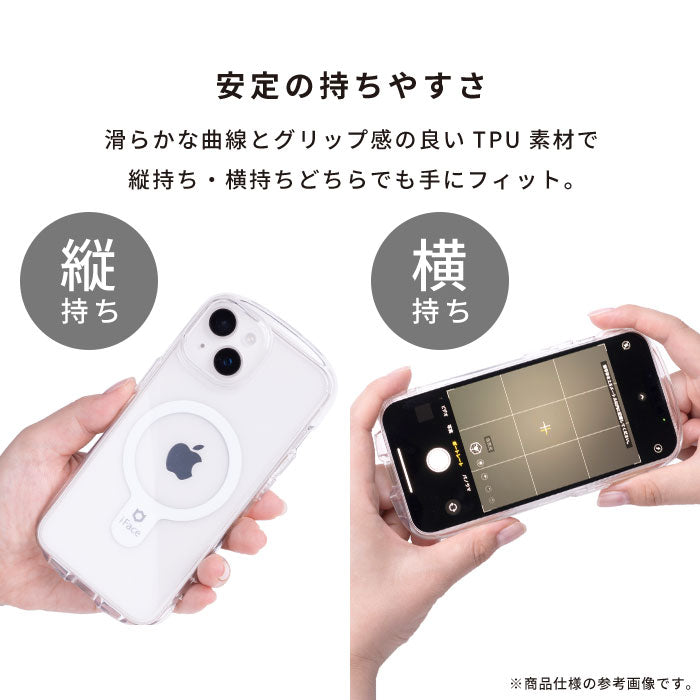 【iPhone 16/16 Pro/16 Plus/16 Pro Max/15/14/13専用】iFace Look in Clear Hybrid MagSynqケース(クリア)