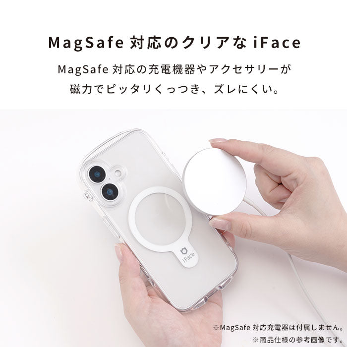 【iPhone 16/16 Pro/16 Plus/16 Pro Max/15/14/13専用】iFace Look in Clear Hybrid MagSynqケース(クリア)