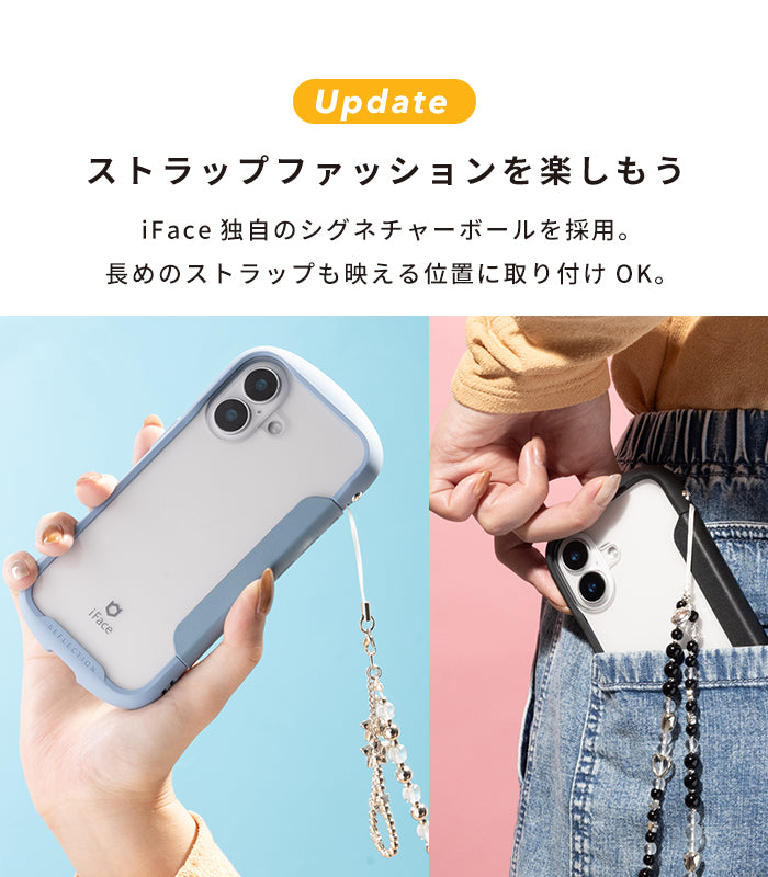 [iPhone 16/16 Pro/15/14/13専用]iFace Reflection ダイアリー ポリカーボネート クリアケース