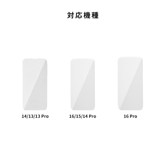 [iPhone 16/16 Pro/15/14/14 Pro/13/13 Pro専用]iFace Round Edge Tempered Glass Screen Protector ラウンドエッジ強化ガラス 画面保護シート ゴリラガラス(クリア)