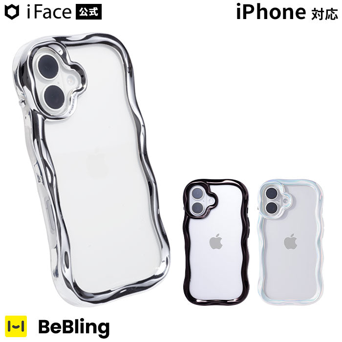 [iPhone  16/16 Pro/15/14/13/12/12 Pro専用]iFace BeBling クリアケース