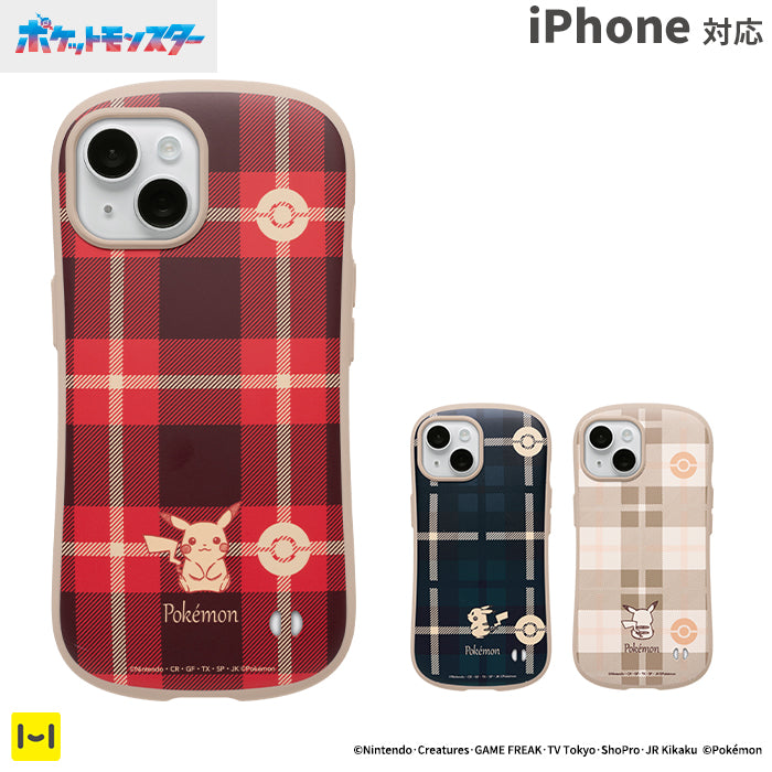 【iPhone 15/14/13/SE(第3/第2世代)/8/7専用】ポケットモンスター/ポケモン iFace First Classケース(チェック)