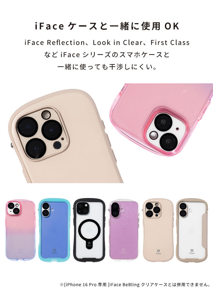 [iPhone 16/16 Pro/16 Plus/16 Pro Max/15/15 Plus専用]iFace Tempered Glass Camera Lens Protector 強化ガラス カメラレンズプロテクター