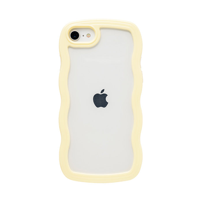 [iPhone 16/16 Pro15/15 Pro/14/14 Pro/13/13 Pro/12/12 Pro/SE(第3/第2世代)/8/7専用]ULTRA FINE Wavy Frame iPhoneケース