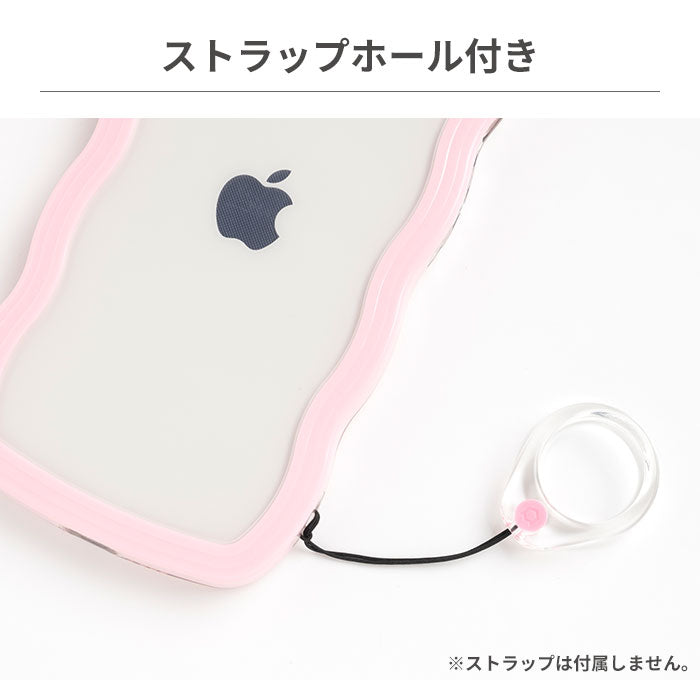 [iPhone 16/16 Pro15/15 Pro/14/14 Pro/13/13 Pro/12/12 Pro/SE(第3/第2世代)/8/7専用]ULTRA FINE Wavy Frame iPhoneケース