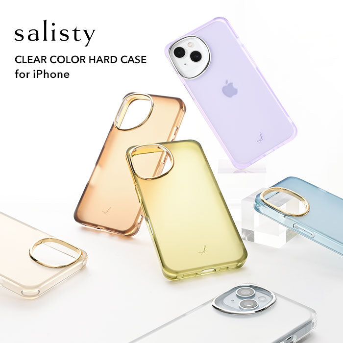 salisty(サリスティ)クリアカラー耐衝撃ハードケース【iPhone 16/16Pro/15/15Pro/14/14 Pro/13/13 Pro/13 mini/12/12 Pro/12 mini専用】