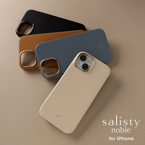 [iPhone 15/14/13専用]salisty noble MagSafe対応 レザーハードケース