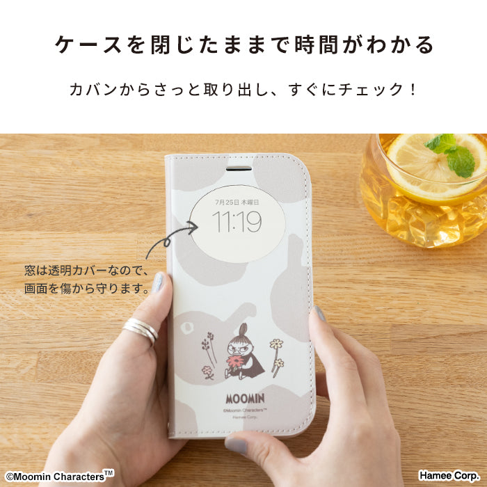 [iPhone 16専用]ムーミン CERTA フリップ窓付きダイアリーケース