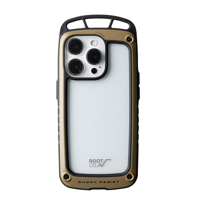 [iPhone 14/14 Pro/13/13 mini/13 Pro専用]ROOT CO. GRAVITY Shock Resist Case  Elk.