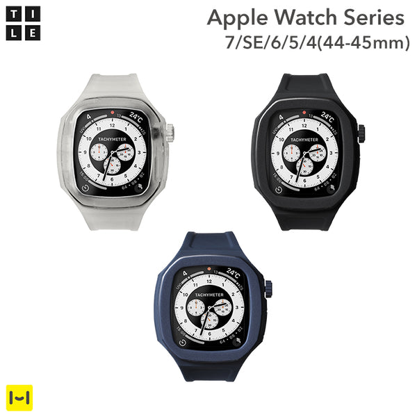[Apple Watch Series 7/SE/6/5/4(44-45mm)専用]バンド一体型ケース