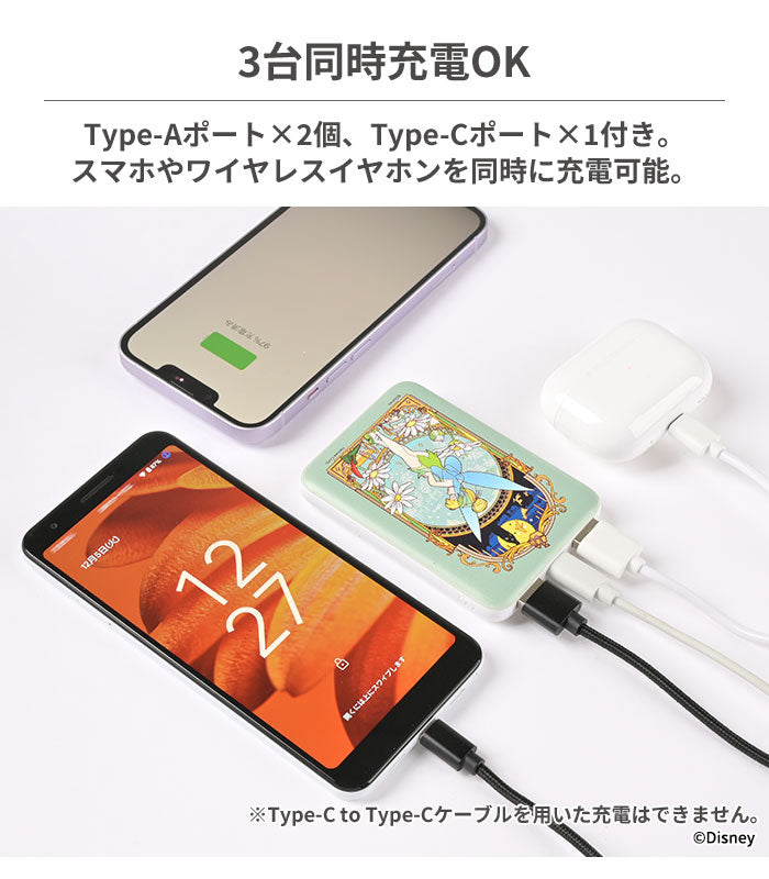 ディズニーキャラクター モバイル充電器5000mAh