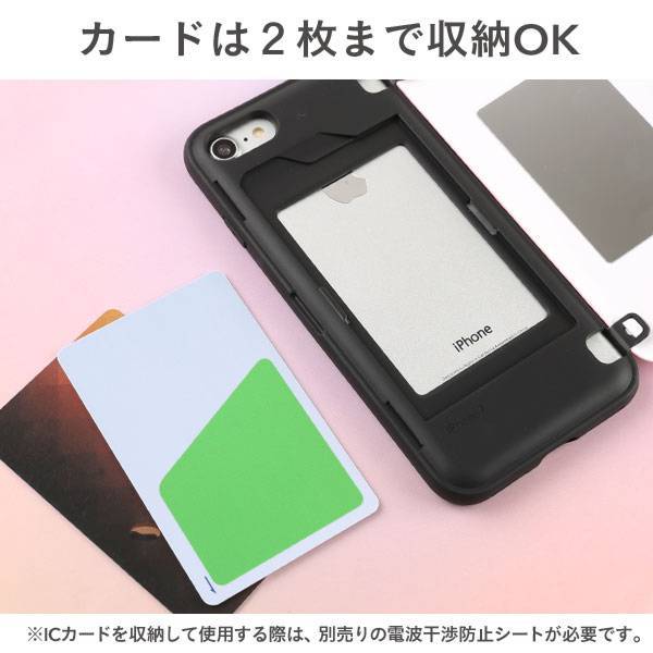 iPhone11Pro/11/XR/XS/X/8/7/SE(第2世代) iPhoneケース]Latootooカード収納背面ミラー付き iPhoneケース