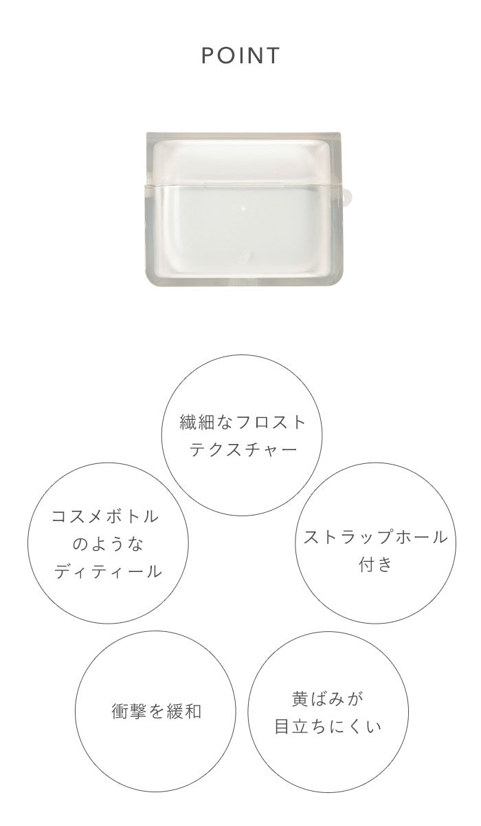 AirPods Pro(第2/1世代)/AirPods(第3世代)専用]salisty(サリスティ)クリアソフト